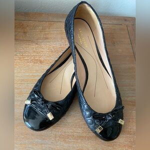 Kate Spade Black Quilted Ballet Flats
